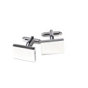 Silver Plated Cufflinks and Money Clip Set