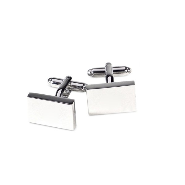Silver Plated Cufflinks and Money Clip Set
