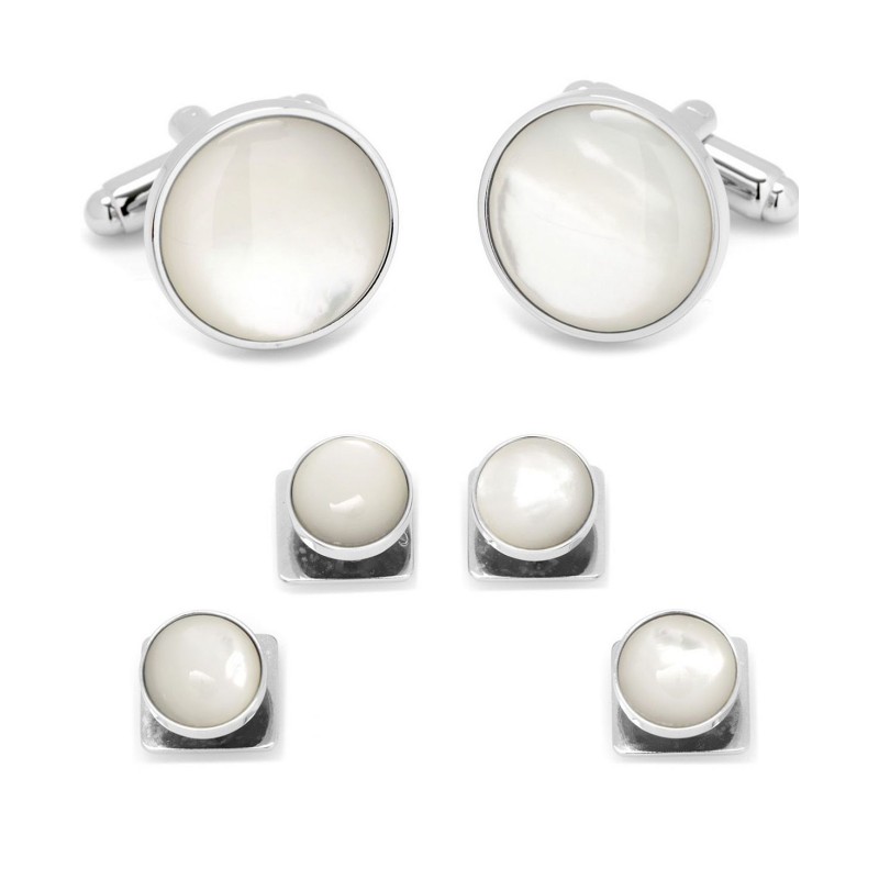 Sophisticate Men's Cufflink and Stud Ensemble