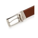 Perry Ellis Men's Tan Leather Reversible Belt