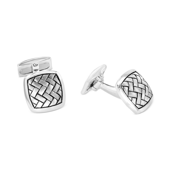 EFFY® Men's Weave Style Cufflinks in Sterling Silver