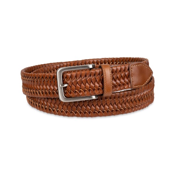 Men's Casual Stretch Braided Leather Belt Men's Casual Stretch Braided Leather Belt