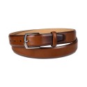 Men's Lewis Burnished Leather Dress Belt