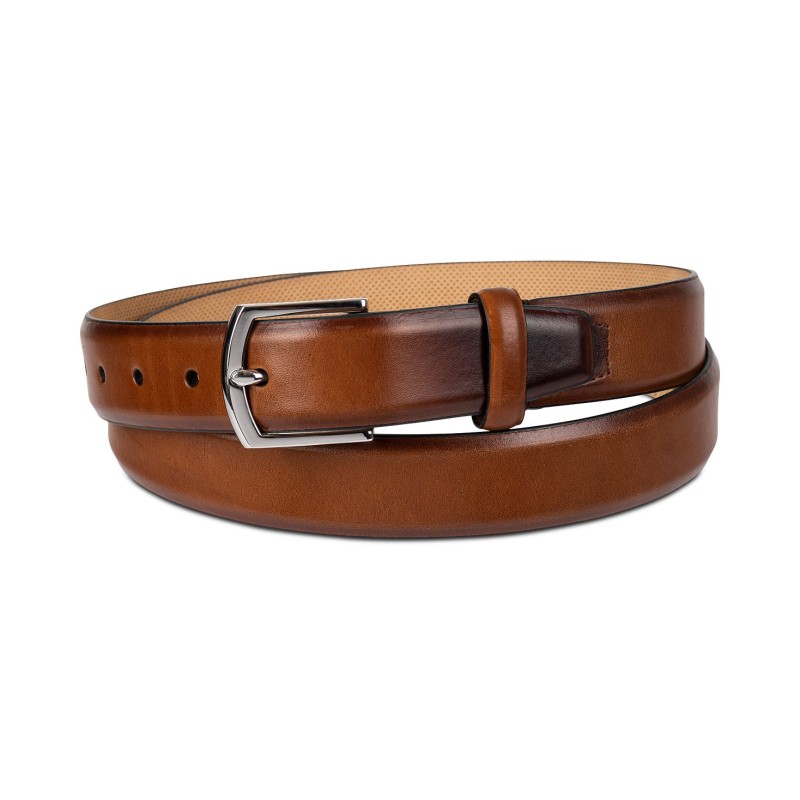 Men's Lewis Burnished Leather Dress Belt