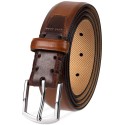 Men's Lewis Burnished Leather Dress Belt