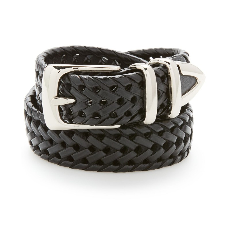 Men's Leather Braided Belt