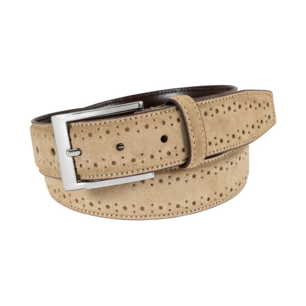 Lucky Brogue Suede Belt