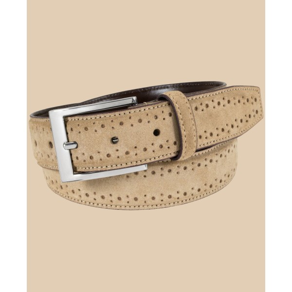 Lucky Brogue Suede Belt