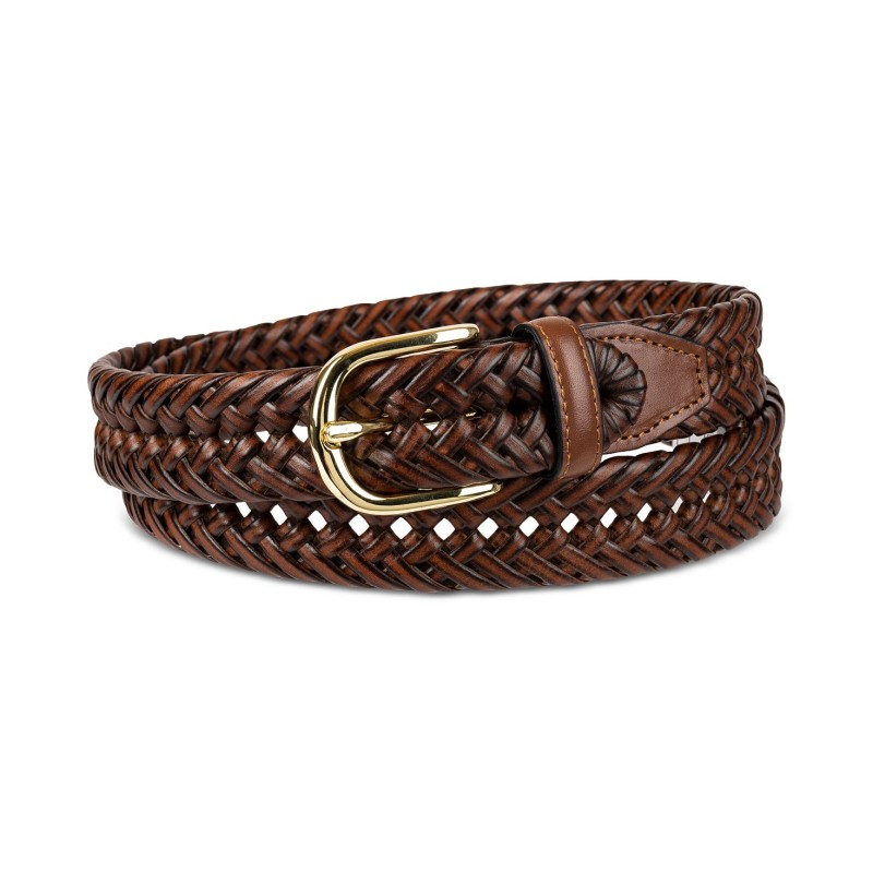 Men's Hand-Laced Braided Belt  