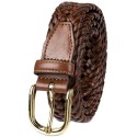 Men's Hand-Laced Braided Belt  