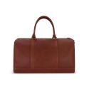 Genuine leather 21 inch Men's bag duffle  with burnished gold detailing.