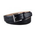 Men’s Textured Leather Roller Bar Buckle Belt