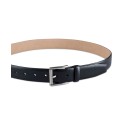 Men’s Textured Leather Roller Bar Buckle Belt