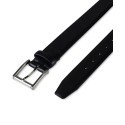 Men’s Textured Leather Roller Bar Buckle Belt