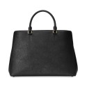 Crosshatch Leather Large Hanna Satchel