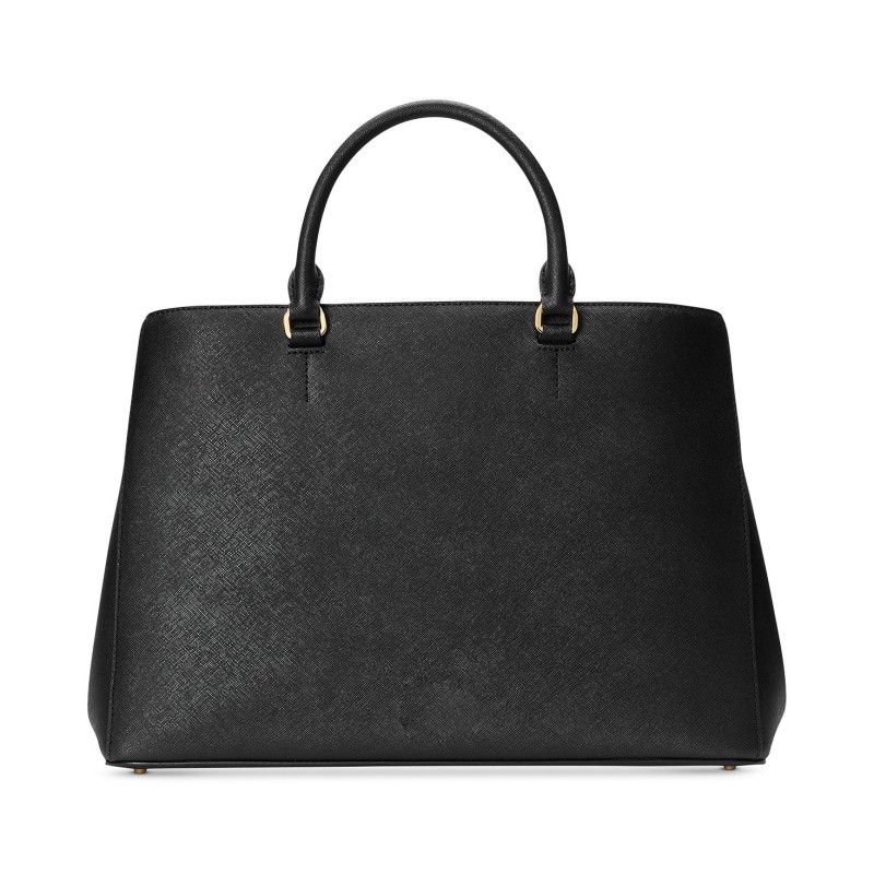 Crosshatch Leather Large Hanna Satchel