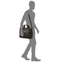 Men's Pebble Faux-Leather Leo Briefcase