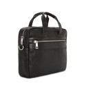 Men's Pebble Faux-Leather Leo Briefcase