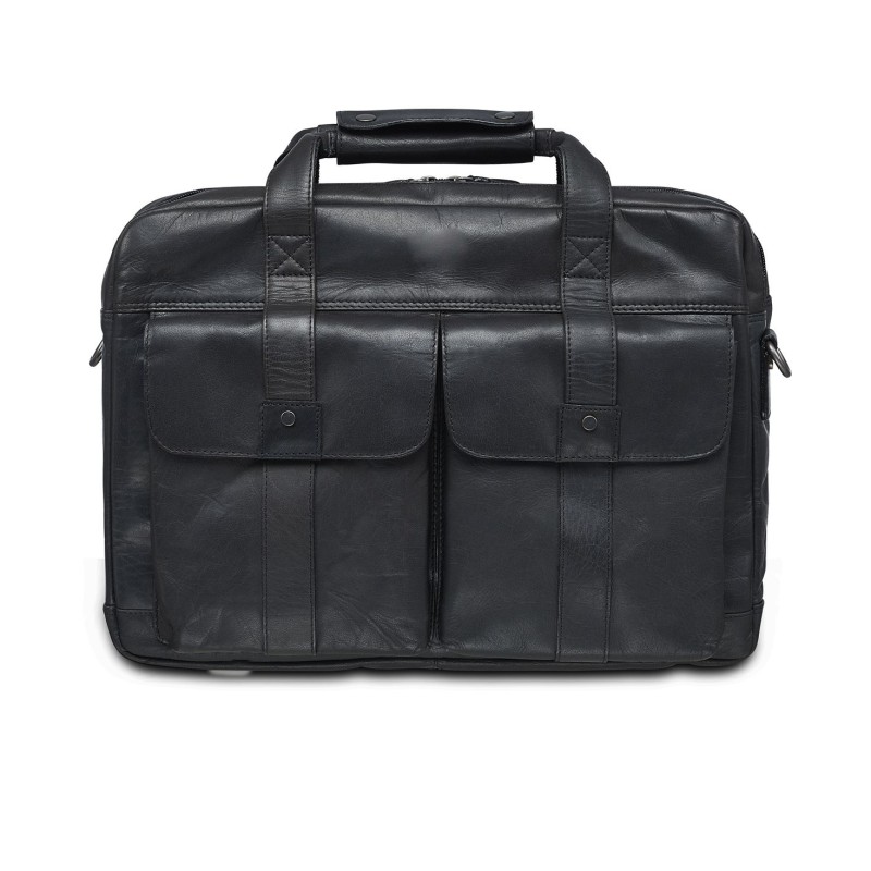Buffalo Collection Double Compartment Laptop Briefcase