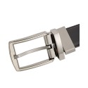 Men's Reversible Feather Stitch-Edge Belt