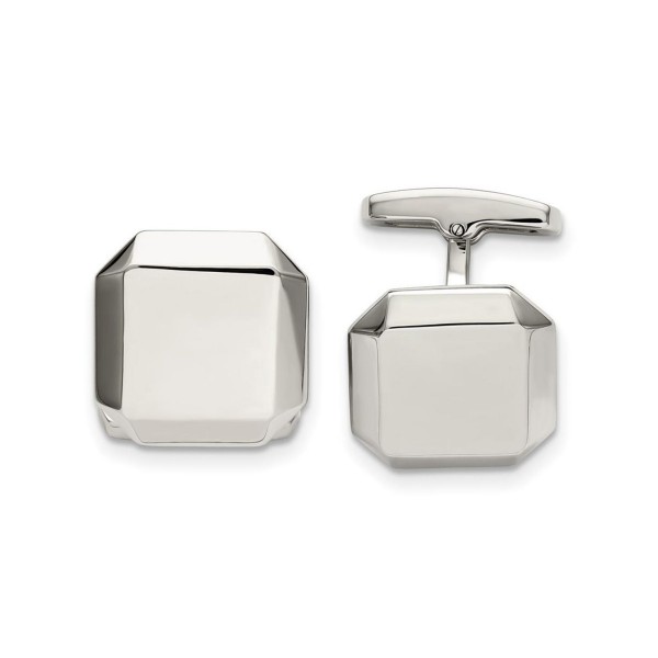Stainless Steel Polished Cuff Links for Mens