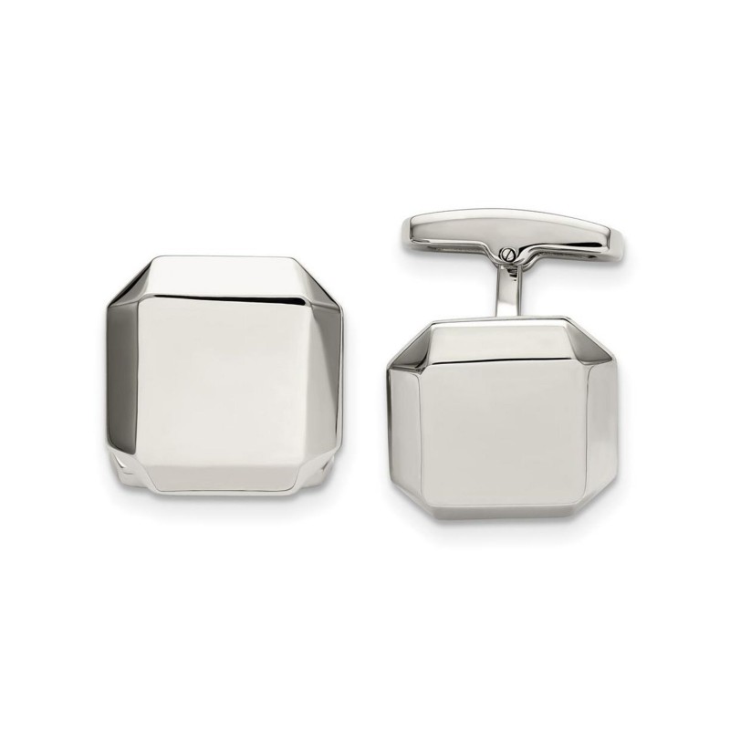 Stainless Steel Polished Cuff Links for Mens