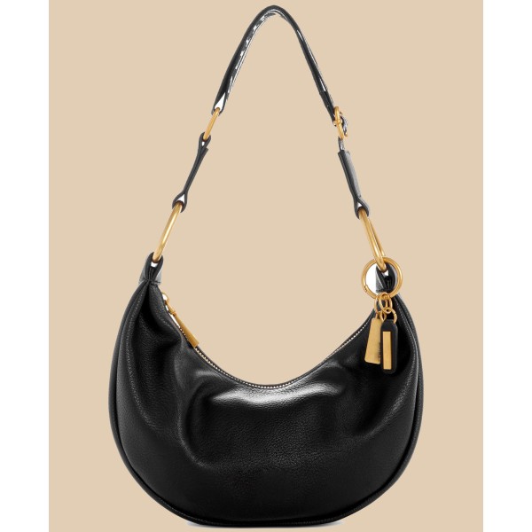 Natalya Small Faux Leather Hobo Bag