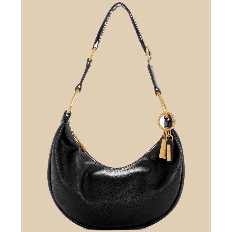 Natalya Small Faux Leather Hobo Bag