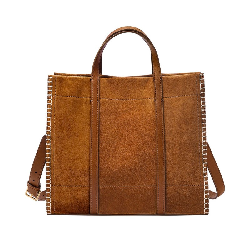 Carmen Shopper Suede Leather Bag