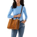 Carmen Shopper Suede Leather Bag