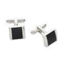 Men's Black Square Cufflinks