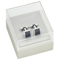Men's Black Square Cufflinks
