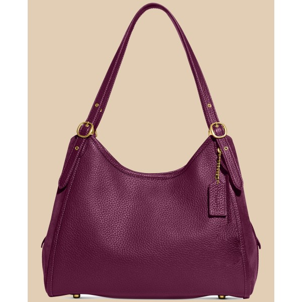 Lori Mixed Leather and Suede Shoulder Bag