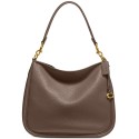 Soft Pebble Leather Cary Shoulder Bag with Convertible Straps