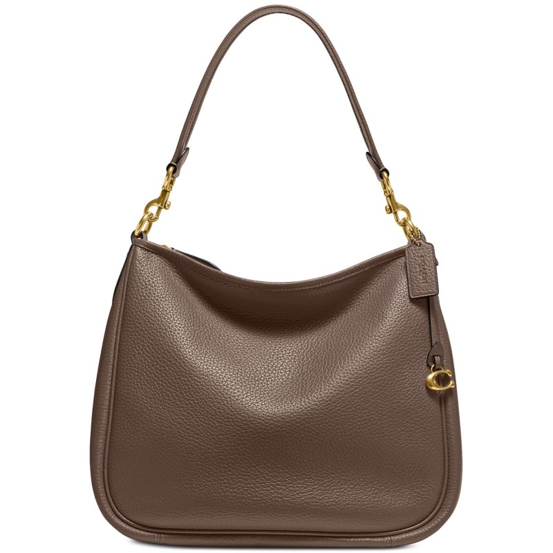 Soft Pebble Leather Cary Shoulder Bag with Convertible Straps
