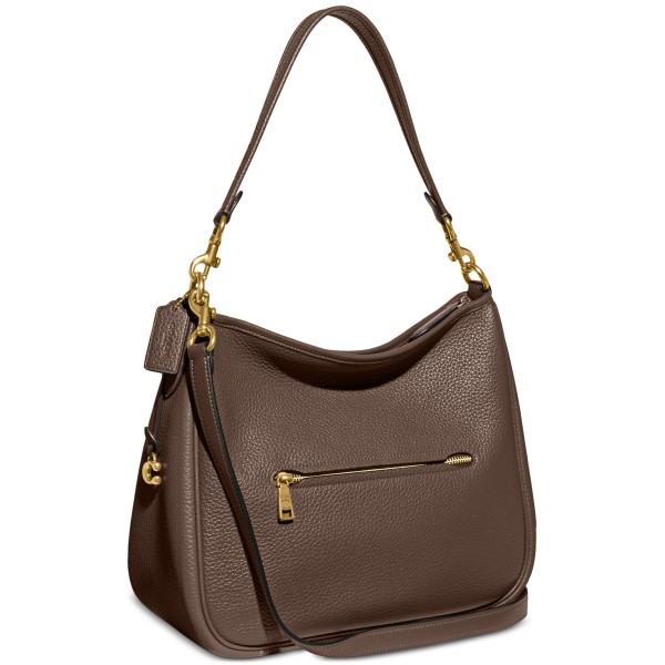 Soft Pebble Leather Cary Shoulder Bag with Convertible Straps Soft Pebble Leather Cary Shoulder Bag with Convertible Straps