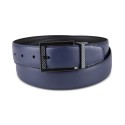 Men's Faux Leather Reversible Stretch Carbon Belt