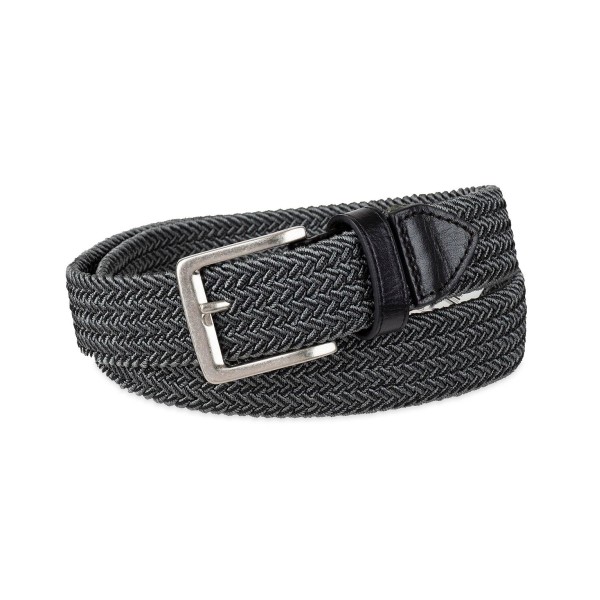 Men's Two-Tone Stretch Braided Web Belt