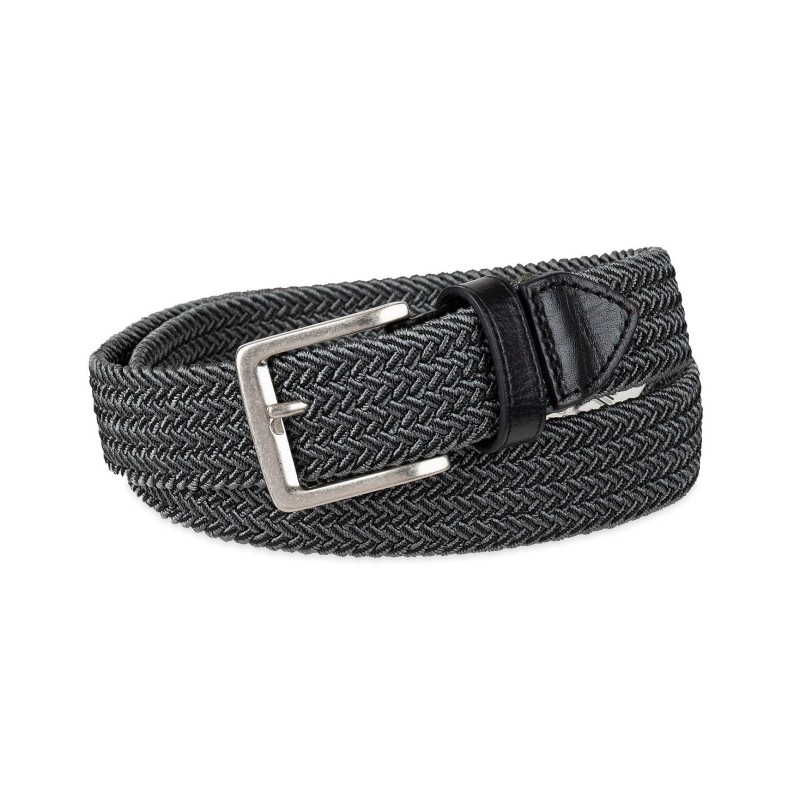 Men's Two-Tone Stretch Braided Web Belt