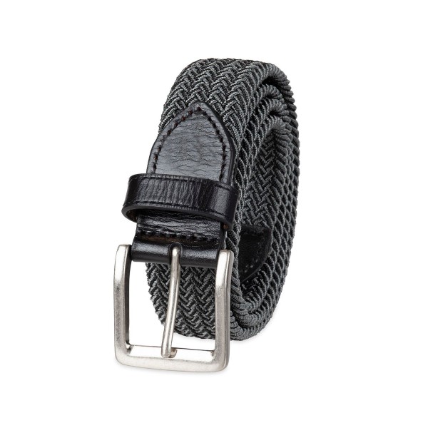 Men's Two-Tone Stretch Braided Web Belt