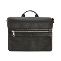 Men's Pebble Faux-Leather Leo Messenger Bag