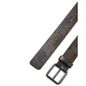 Hugo Boss Men's Leather Camouflage Logo Belt