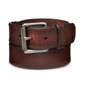 Men's Beveled-Edge Leather Belt
