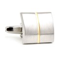 Divided Two Tone Square Cufflinks
