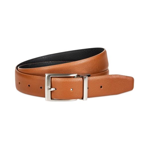 Men's Textured Reversible Leather Belt